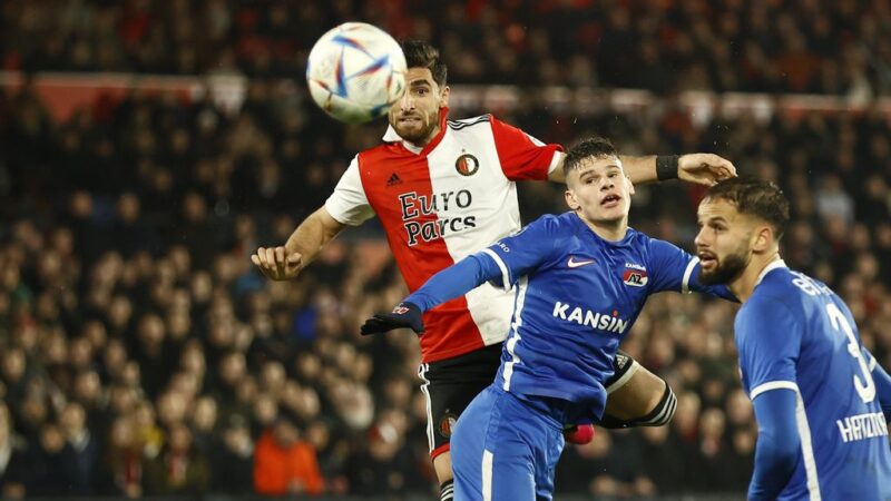 18/02/23
            
            Feyenoord and AZ battle for lead in rainy Kuip – Difference on league table two points