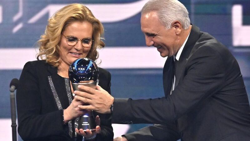 Wiegman third time FIFA coach of the year, Messi best among men