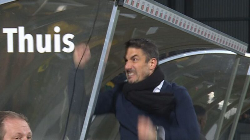 Fortuna Sittard addresses trainer Velázquez again over anger outbursts