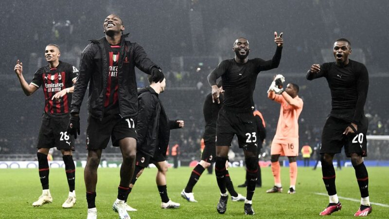 Milan eliminates unimaginative Spurs in eighth finals of Champions League