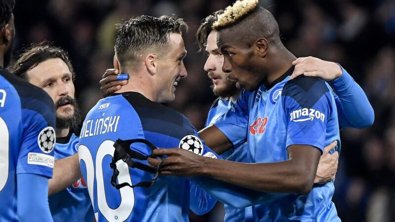 Napoli has no trouble with Eintracht and is CL quarterfinalist for first time