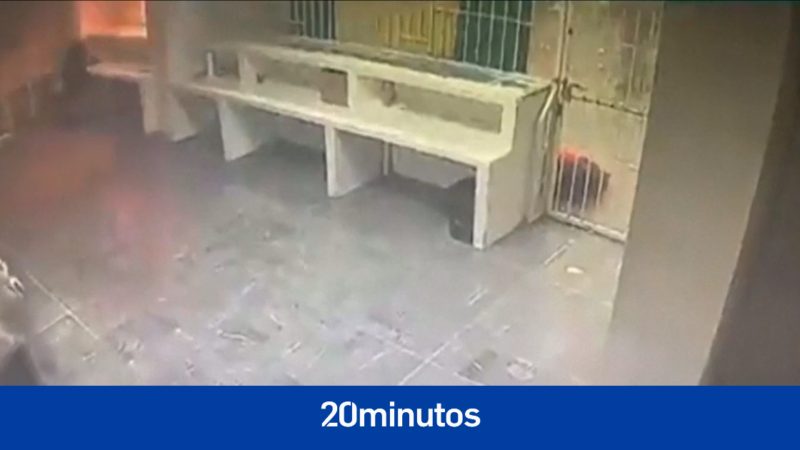 Terrifying video of fire at Mexico migrant center that has left 40 dead