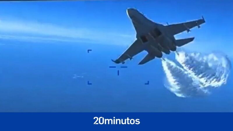 U.S. releases footage of drone incident with Russian fighters in the Black Sea