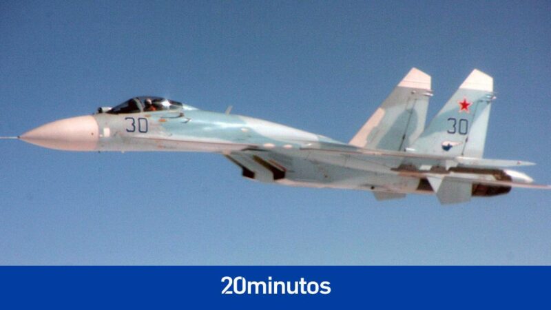 así es el SU-27 Flanker, el caza ruso implicado en un incidente en el Mar Negro