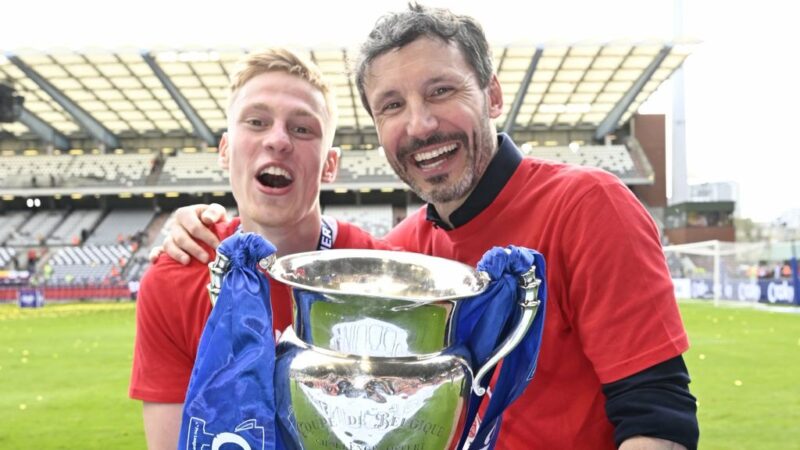 30/04/23
            
            Van Bommel has won first prize with Belgian cup: 'I am now rid of that'