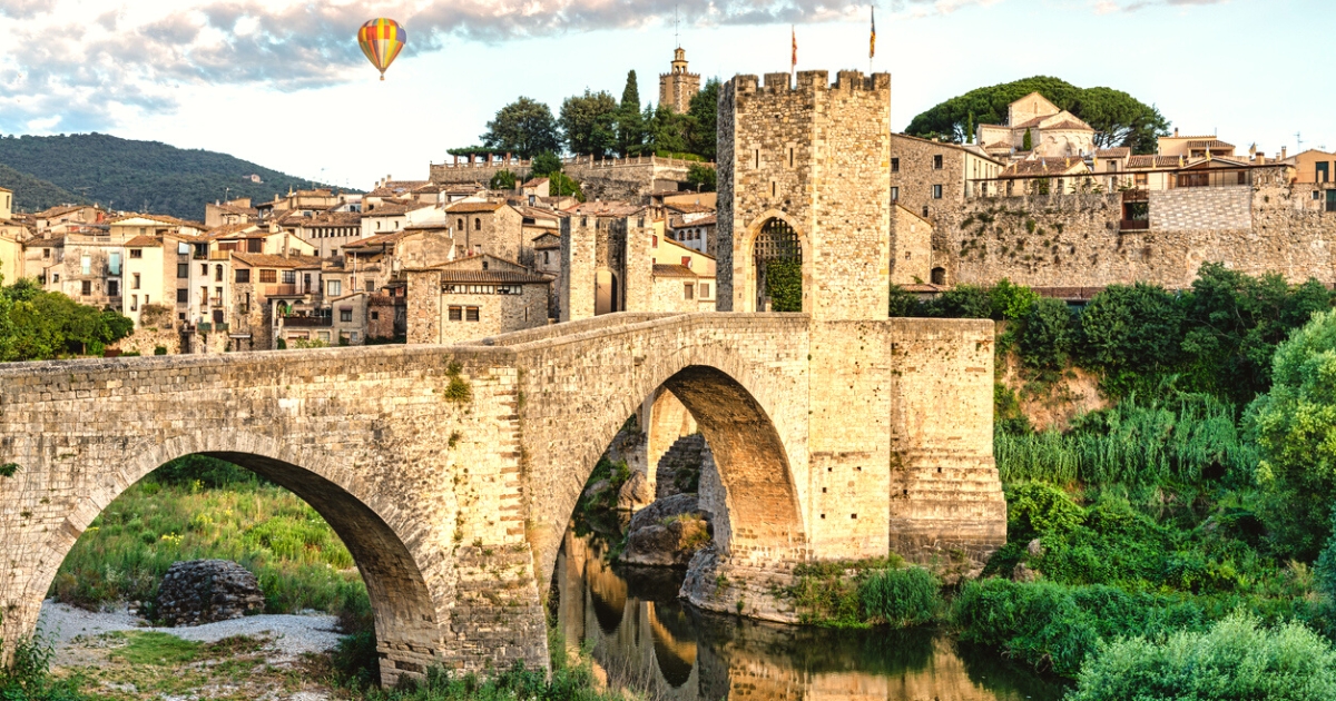 Besalú village.