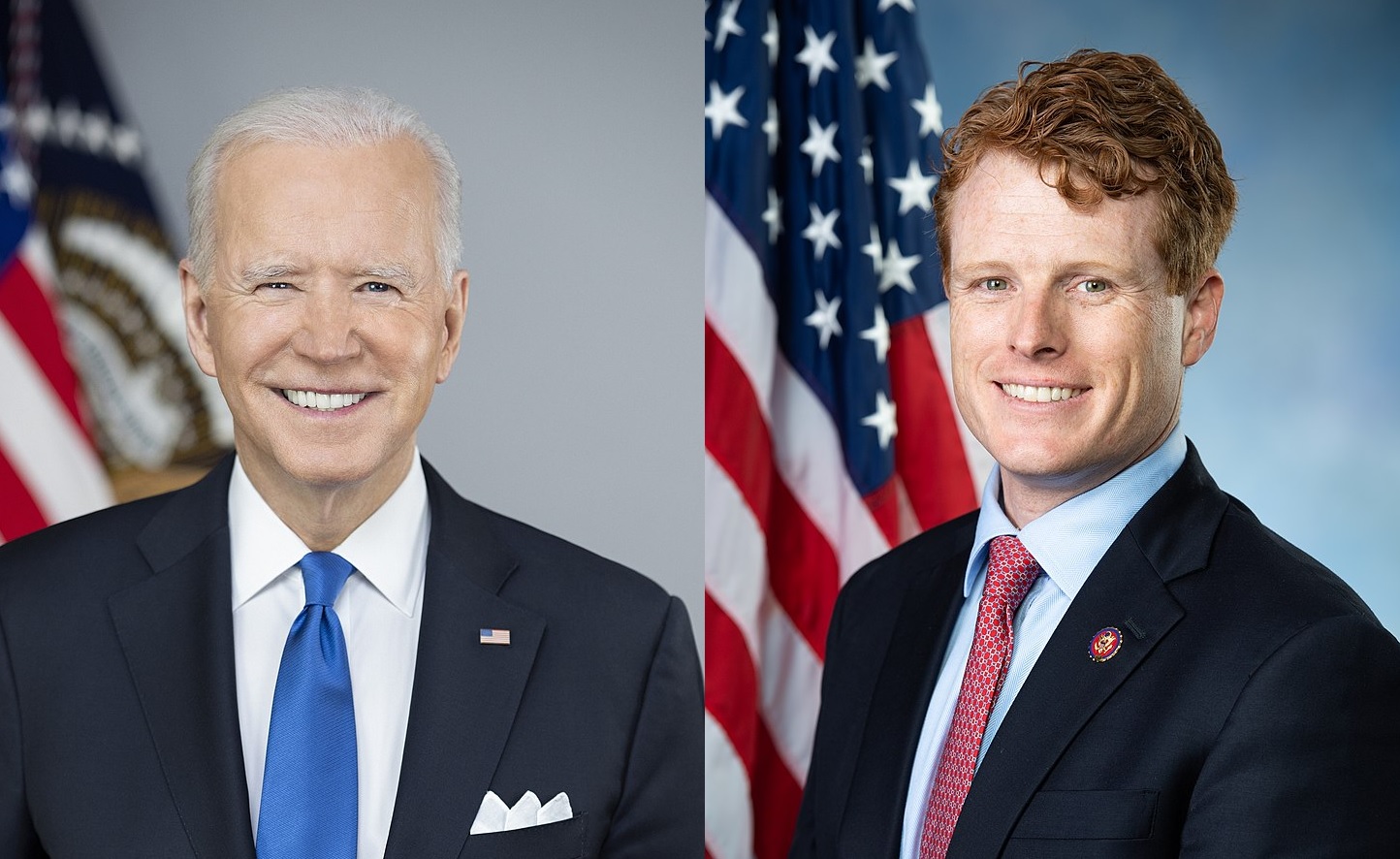 Joe Biden and Joe Kennedy III.