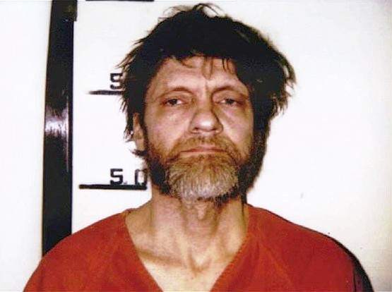 Theodore Kaczynski, known as 'Unabomber', after his arrest in 1996.